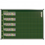 Klassen-Plantafel, 12 Stunden Mo-Fr, für 40 Klassen, 123x177 cm, 